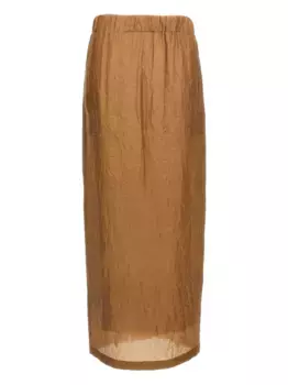 Юбка миди Aeroso MAX MARA, коричневый