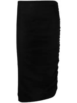 Юбка миди Albane ISABEL MARANT, черный