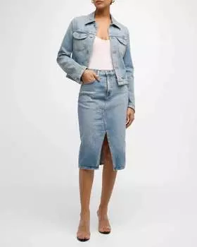 Юбка миди Alicia в Eclipse AG Jeans, цвет eclipsed