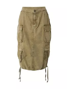 Юбка миди ALPHA INDUSTRIES Skirt, оливковый