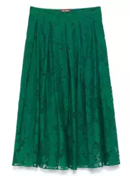 Юбка миди Ampezzo MAX MARA, зеленый