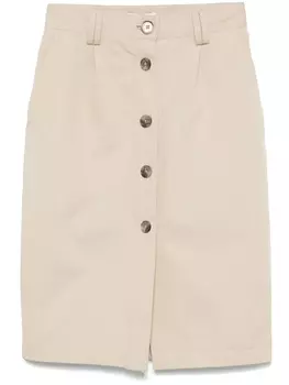 Юбка миди ANINE BING Zaire, нейтральный