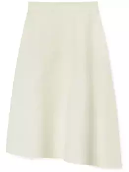 Юбка миди асимметричного кроя JIL SANDER, белый