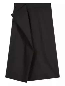 Юбка миди асимметричного кроя KENZO, черный