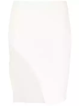 Юбка миди асимметричного кроя Laneus, белый