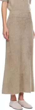 Юбка миди Asta цвета тауп LISA YANG