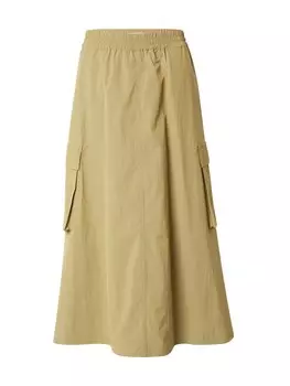 Юбка миди b.young Skirt DELACA, хаки