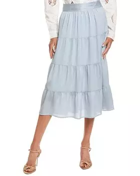 Юбка миди ba&sh, синий