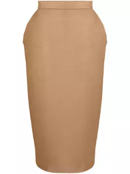 Юбка миди Babele MAX MARA, коричневый