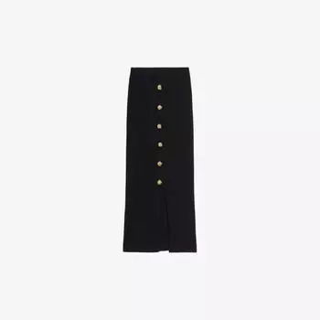 Юбка миди Betylou в рубчик эластичной вязки Ted Baker, черный