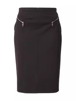 Юбка миди BOSS Skirt Volmar, черный