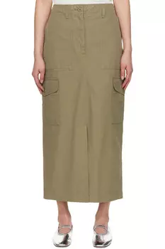 Юбка миди Calais Weekend Max Mara, зеленый