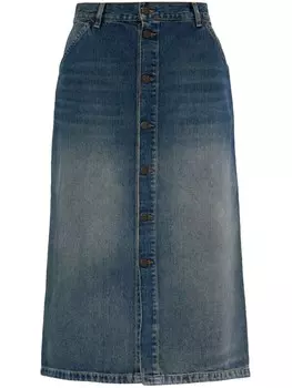 Юбка миди Carhartt WIP Marvin, синий