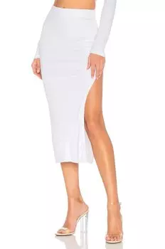 Юбка миди COTTON CITIZEN Melbourne With Slit, белый