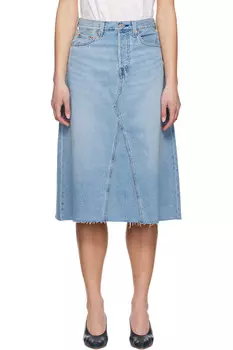 Юбка миди джинсовая трапеция на высокой талии Levi'S, цвет secret secret