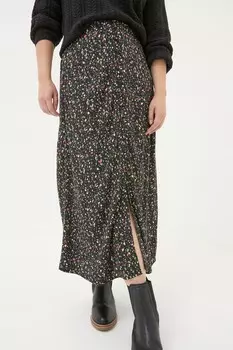 Юбка миди Fatface Fat Face, черный