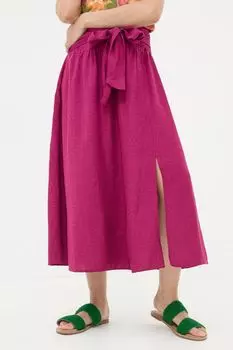 Юбка миди Fatface Sascha Fat Face, фиолетовый