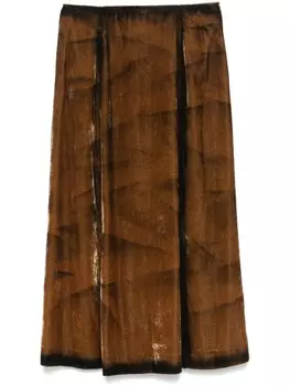 Юбка миди Flame Tela, коричневый
