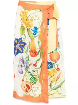 Юбка миди Flores ALEMAIS, нейтральный цвет