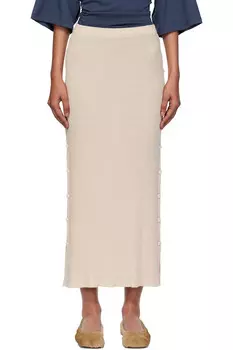 Юбка миди Franca Baserange, бежевый