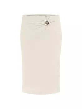 Юбка миди GUESS Skirt, бежевый