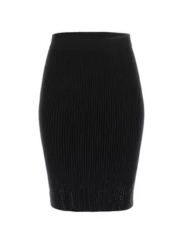 Юбка миди GUESS Skirt, черный