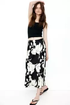 Юбка миди H&M, черный