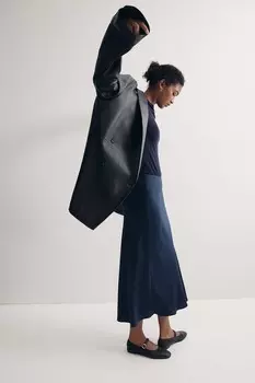 Юбка миди H&M, синий