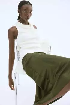 Юбка миди H&M, зеленый