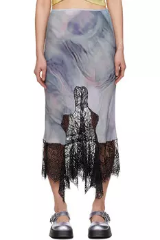 Юбка миди Hiss Collina Strada, цвет oil mold