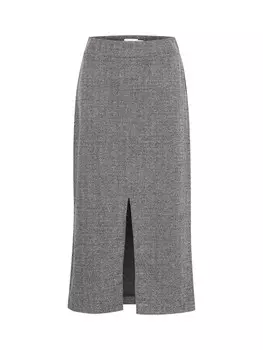 Юбка миди ICHI Skirt, серый
