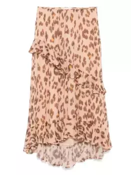 Юбка миди Illuminate ZIMMERMANN, оранжевый