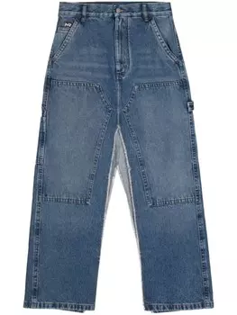 Юбка миди из денима с разрезом MERYLL ROGGE, синий