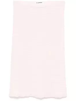 Юбка миди из джерси Jil Sander, розовый
