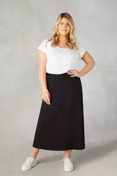 Юбка миди из джерси Live Unlimited, черный