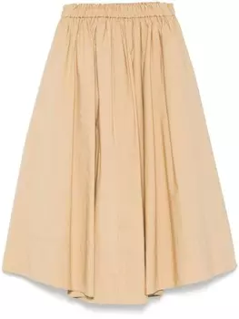 Юбка миди из хлопка Forte Forte, нейтральный