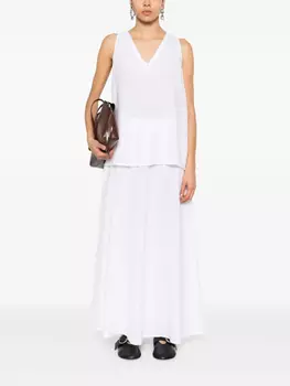 Юбка миди из хлопка Malo, белый