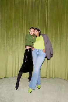 Юбка миди из искусственного винила River Island, черный