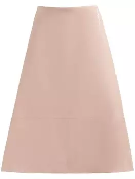 Юбка миди из кожи А-силуэта Marni, розовый