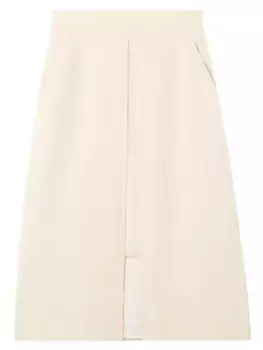 Юбка-миди из крепа Collection Line St. John, экрю