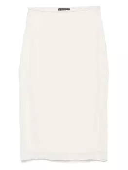 Юбка миди из органзы Peserico, нейтральный