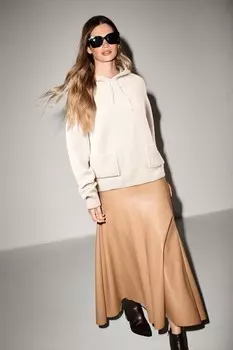 Юбка миди из полиуретана Next