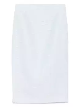 Юбка миди из ткани букле Roland Mouret, синий