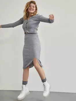 Юбка миди из трикотажа Xside