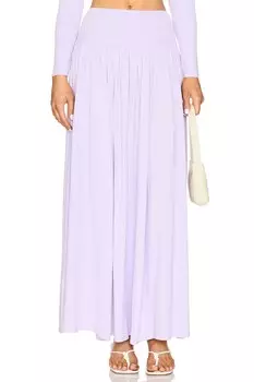 Юбка миди из трикотажной ткани акация Zimmermann, сиреневый