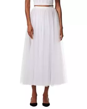 Юбка-миди из тюля Carolina Herrera, белый
