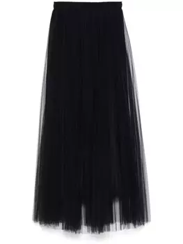 Юбка миди из тюля Ermanno Scervino, черный