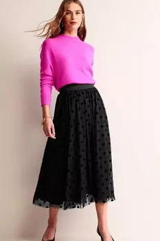 Юбка миди из тюля Isabella Boden, черный