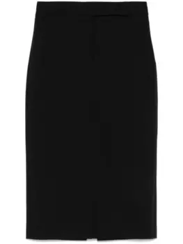 Юбка-миди из твила Blanca Vita, черный