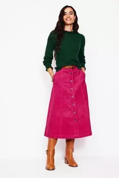 Юбка миди из вельвета Petra Boden, розовый